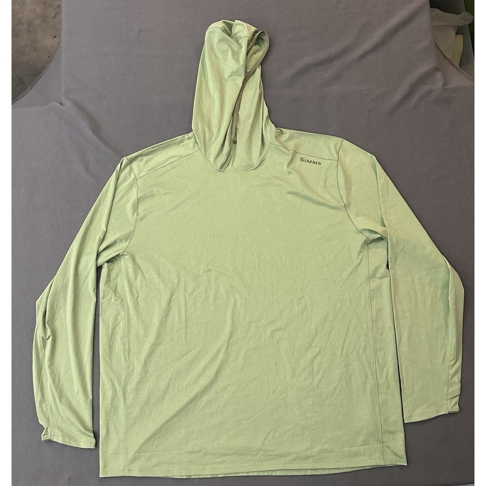 Simms SolarFlex Hoody Mens 2XL Fishing Long Sleeve UPF 50 Performance Shirt
